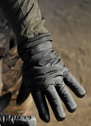 Перчатки тактические зимние Winter черные с мехом,перчатки так...