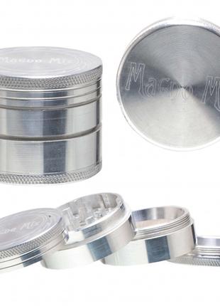 Гриндер Magno Mix 420 Leaf Silver - 4part - O:50mm