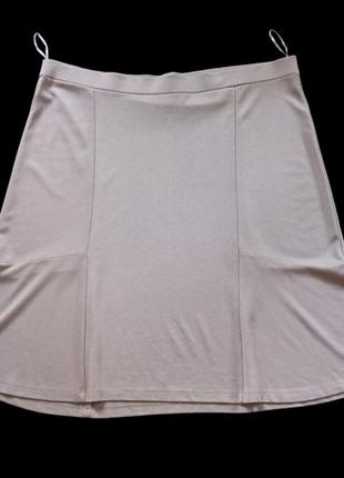 Женская юбка миди из плотного трикотажа,большой размер