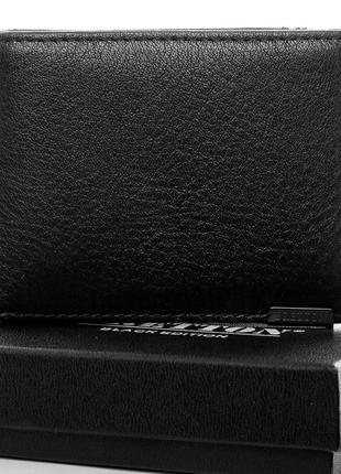 Мужской кожаный кошелек с зажимом BRETTON 168-24C черный наура...