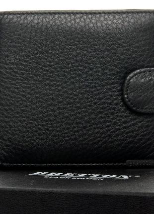 Мужской кожаный кошелек Bretton 208-0611 черный натуральная кожа
