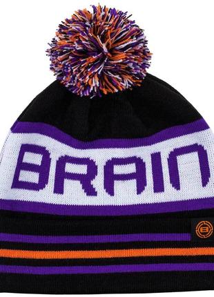 Шапка Brain Black/White/Violet One size
