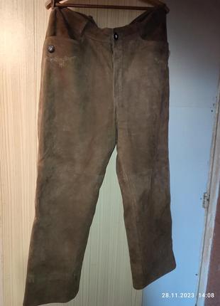 Баварские брюки ледерхозе кожа р 56
