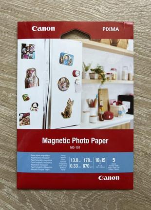 Фотобумага магнитная canon magnetic photo paper mg-101