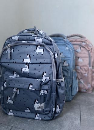 Качественный школьный рюкзак с единорогами портфель сумка разн...