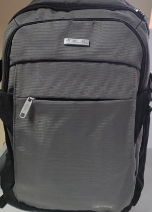 Рюкзак мужской городской Wenhao з USB Gray