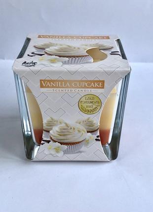 Свічка ароматизована Ванільне тістечко Bispol VANILLA CUPCAKE ...