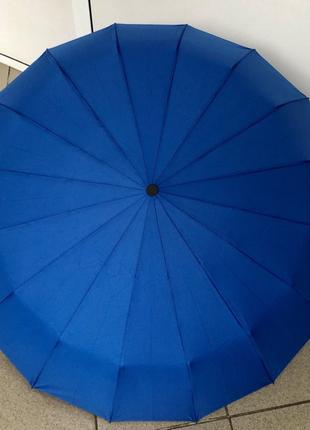Зонт женский Toprain 520 автоматический16 спиц синий