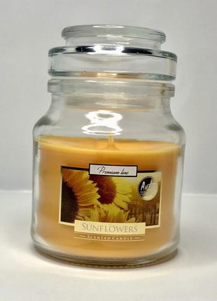 Ароматизированная свеча Bispol с ароматом Подсолнуха в банке 10см