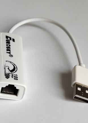 Переходник USB-LAN адаптер EUROSKY KY-RTL8152B(100Mbps)