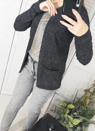Кардиган пиджак темно серый 42-44