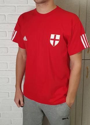 Мужская коттоновая футболка adidas england 2010 / адідас збірн...