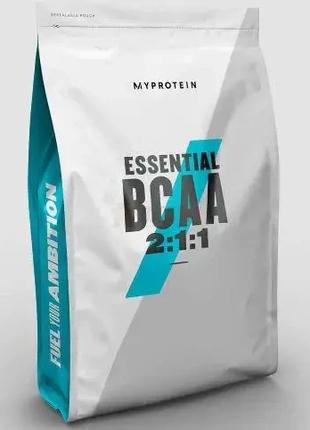 Амінокислоти Бцaa MyProtein BCAA 2:1:1 1000 грамм (різні смаки)