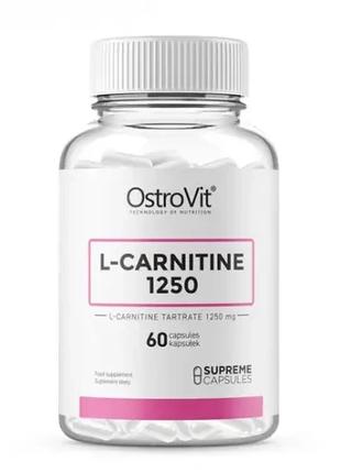 Л-Карнітін OstroVit L-Carnitine 1250 60 капсул
