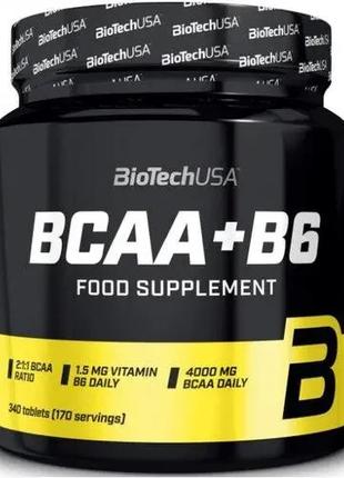 Амінокислоти BCAA BioTech BCAA + B6 340 tabs