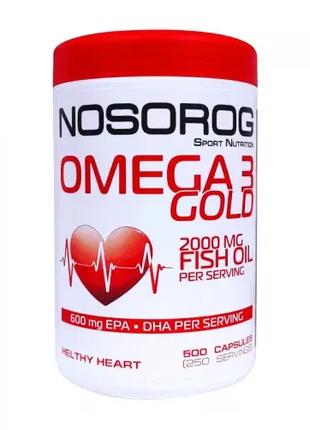 Жирні кислоти Nosorog Omega 3 Gold, 500 капсул