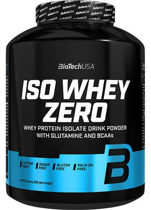 Сыроваточный протеин изолят BioTech Iso Whey Zero 2270g 90 порций