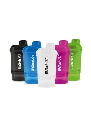 Шейкер с отсеком BioTech USA Vawe + nano Shaker 300ml + 150ml