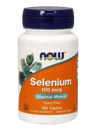 Селен Now Foods Selenium 100 mcg 100 табл