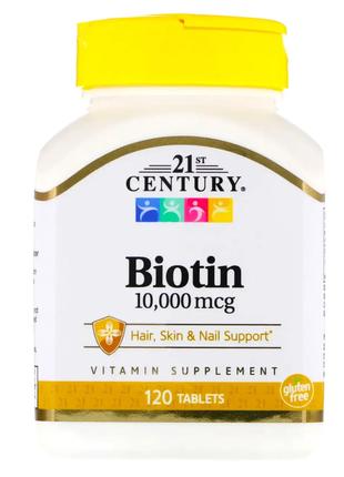 Биотин 21st Century Biotin 10000 mcg 120 таблеток