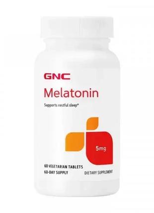 Мелатонін GNC Melatonin 5 mg 60 tab