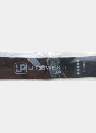 Фітнес гумка U-powex Чорна 22 кг