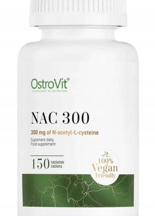 N-ацетил-L-цистеїн OstroVit NAC 300 мг 150 таб