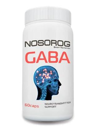 Габа гамма-аминомасляная кислота Nosorog GABA 60 капсул