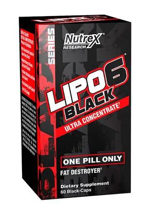 Жироспалювач Nutrex Lipo 6 Black Ultra Concentrate 60 капс