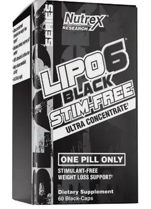 Жироспалювач Nutrex - Lipo 6 Black Stim-Free Ultra Concentrate...
