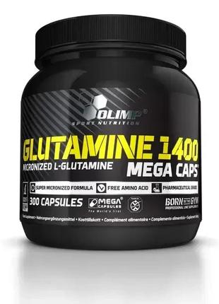 Глютамін Olimp L-Glutamine 1400 mega caps 300 caps