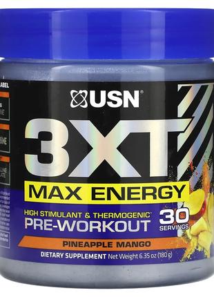 Предтреник USN 3XT Max Energy High Stimulant & Thermogenic Pre...