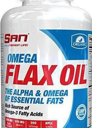 Жирные кислоты Омега 3 6 9 SAN Omega Flax Oil 200 капс