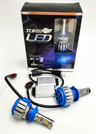 Светодиодные LED лед лампы TURBOLED T1 цоколь H7, свет 6000К, ...