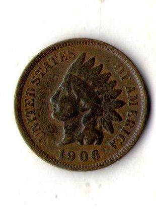 США 1 цент 1906 рік №1284