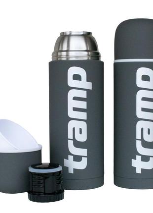 Питьевой термос Tramp Soft Touch 1 л серый