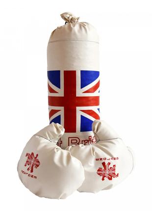 Боксерська груша з рукавичками Британія Боксерський мішок + ру...