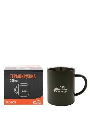 Термокружка Tramp 300 мл олива Туристическая чашка термо Термо...