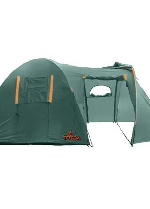 Кемпинговая палатка с тамбуром и комнатой на 4 места Totem Cat...