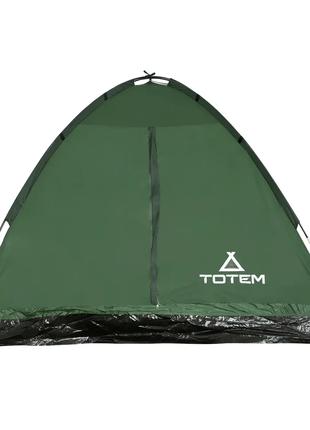 Туристическая однослойная палатка Totem Summer 3 зеленый Поход...