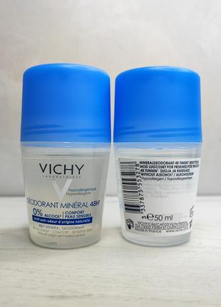 Кульковий дезодорант Vichy Deodorant Mineral Roll On 48H