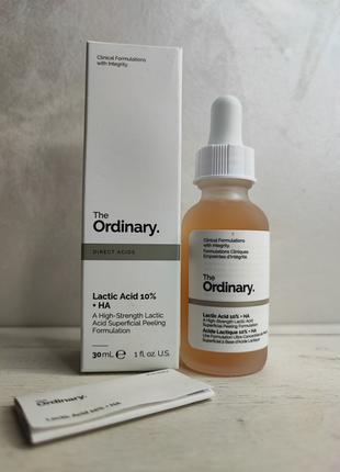 The Ordinary - Lactic Acid 10% + HA - Пілінг із 10% молочною і...