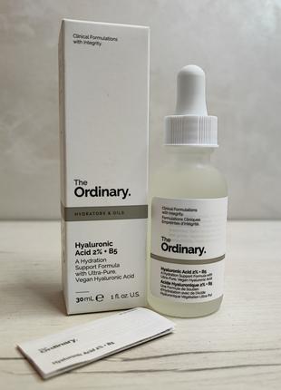 Сыворотка с гиалуроновой кислотой 2% + B5 The Ordinary Hyaluro...