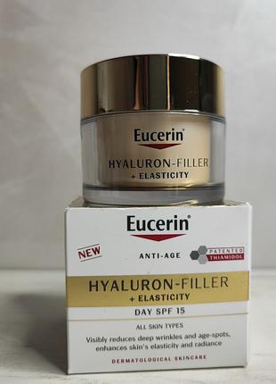 Антивозрастной дневной крем Eucerin Hyaluron-Filler + Elastici...