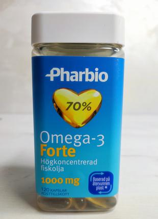 ОМЕГА-3 ФОРТЕ 1000 мг 120 капсул Pharbio