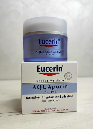 Интенсивный увлажняющий крем для сухой кожи лица Eucerin AquaP...