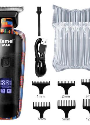 Машинка для стрижки волос Kemei KM-MAX5090 с насадками