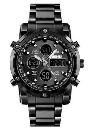 Часы наручные мужские SKMEI 1389BK BLACK, водонепроницаемые му...