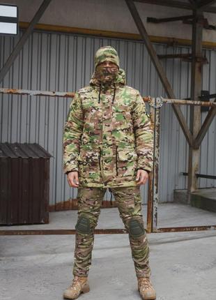 Военный теплый тактический костюм мультикам. Бафф в подарок