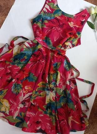 Льняное платье 48 50 размер новая меди